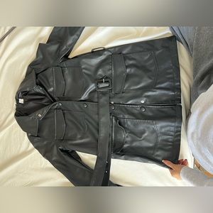 H&M black leather Jacket